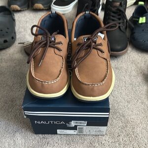 Nautica Brown Dress Shoes with Suede Finish